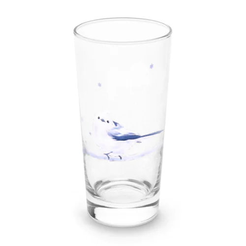 雪国の妖精シマエナガ Long Sized Water Glass