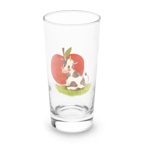 モーウ、りんごが好き！ Long Sized Water Glass