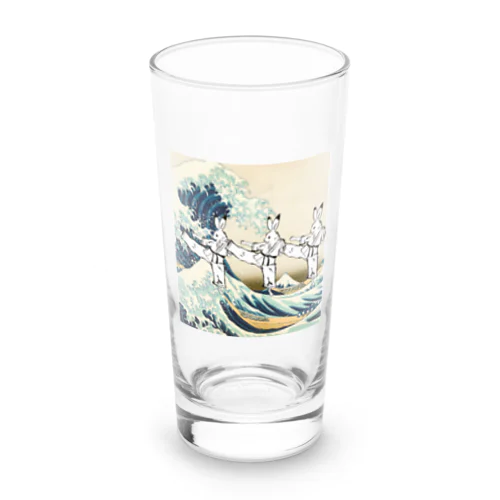 鳥獣戯画うさぎ✖︎空手✖︎浮世絵 Long Sized Water Glass