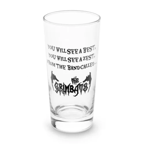 THE GRIMBATS logo-1 EX Black Long Sized Water Glass