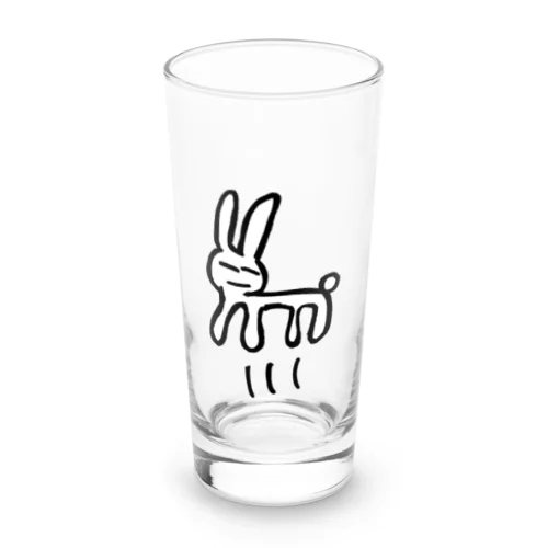 はねてるウサギさん Long Sized Water Glass