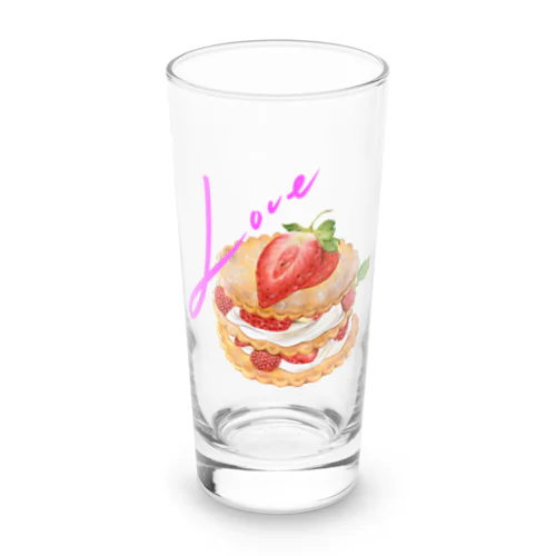 いちごLove Long Sized Water Glass