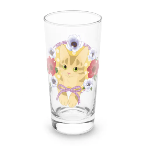 アネモネにゃんこ Long Sized Water Glass