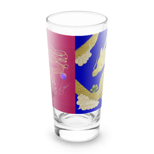 黃金龍と赤龍コラボ Long Sized Water Glass