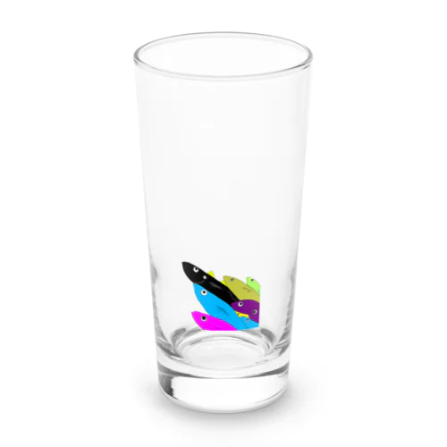 レインボー魚群 Long Sized Water Glass