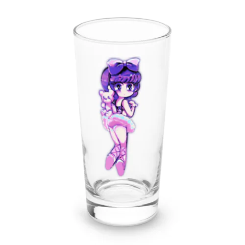 バレリーナちゃんとテディ Long Sized Water Glass