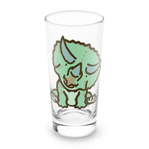 トリケラちゃん（お座り）首傾げ Long Sized Water Glass