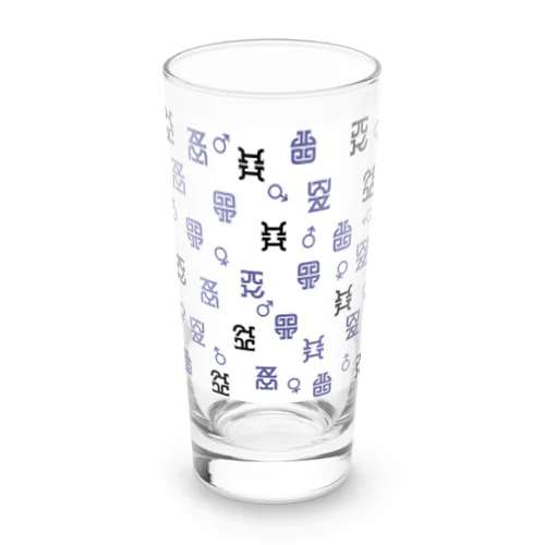 忿怒のモノグラム アズール Long Sized Water Glass