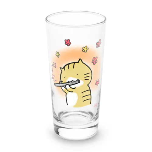 ゆたねこのフルート Long Sized Water Glass