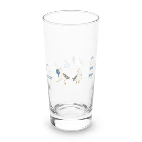 カモメたちとマリンライフ Long Sized Water Glass