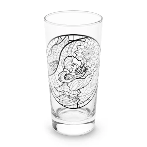 「光る魔物」ステンドグラス風 for design Long Sized Water Glass