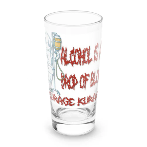 酒は血の一滴グッズ Long Sized Water Glass