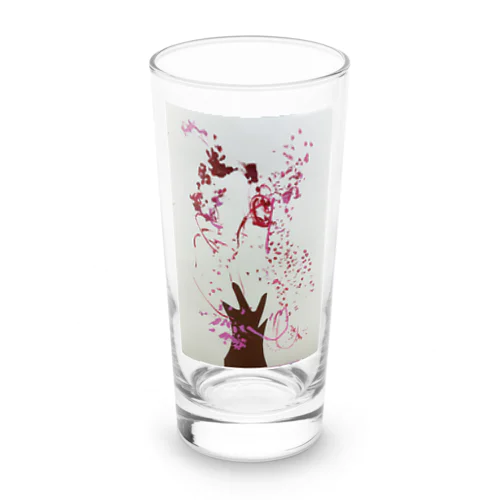 【子どもの絵】桜の木 ロンググラス