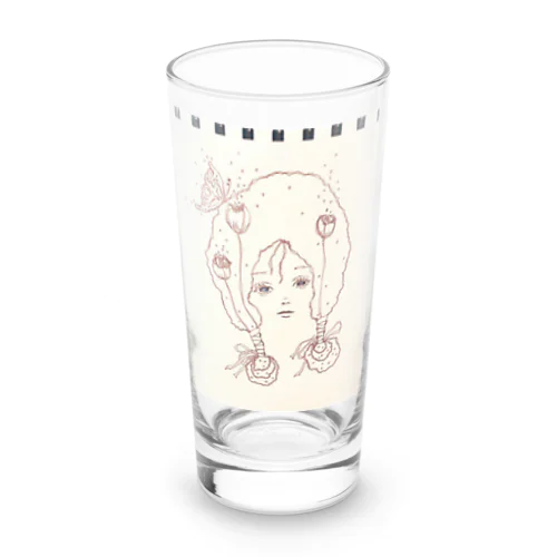 春だね (線画ver.) Long Sized Water Glass