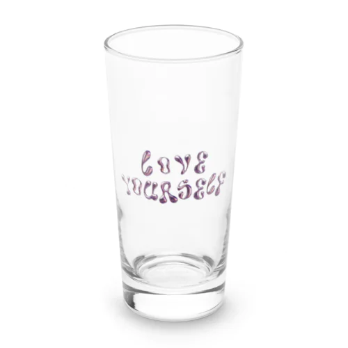 ぷくっとLove yourself♡ Long Sized Water Glass