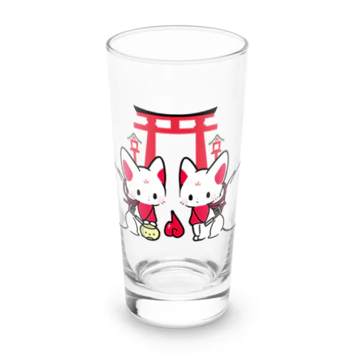 稲荷のおきつねさま【神仏系グッズ】 Long Sized Water Glass