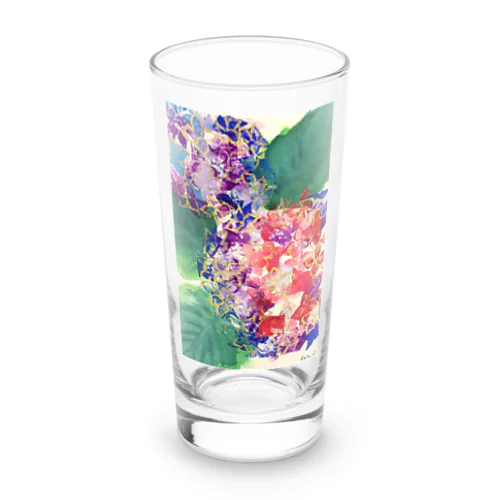 紫陽花のグッズ Long Sized Water Glass