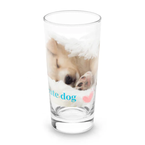 cute dog Long Sized Water Glass