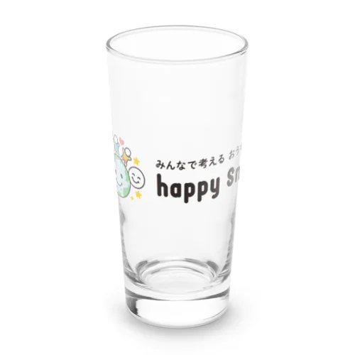 happy smile Long Sized Water Glass