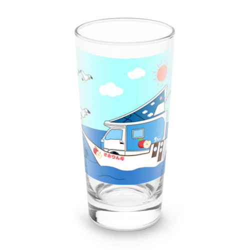 さおりん号で釣りしよう Long Sized Water Glass