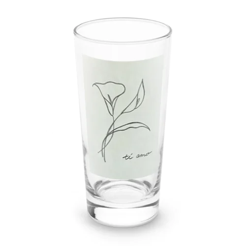 花 Long Sized Water Glass