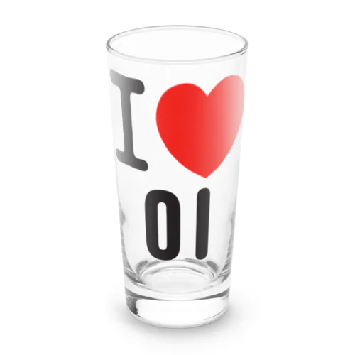 I LOVE 이-I LOVE 李・イ- ロゴ Long Sized Water Glass