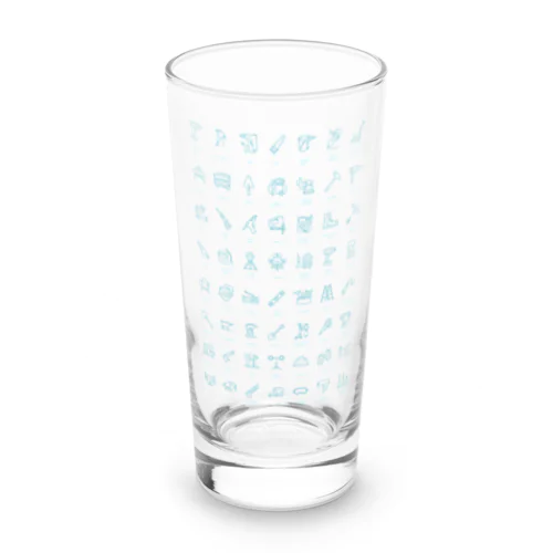 工具アイコンTシャツ Long Sized Water Glass