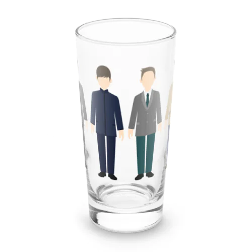 School Boys Long Sized Water Glass