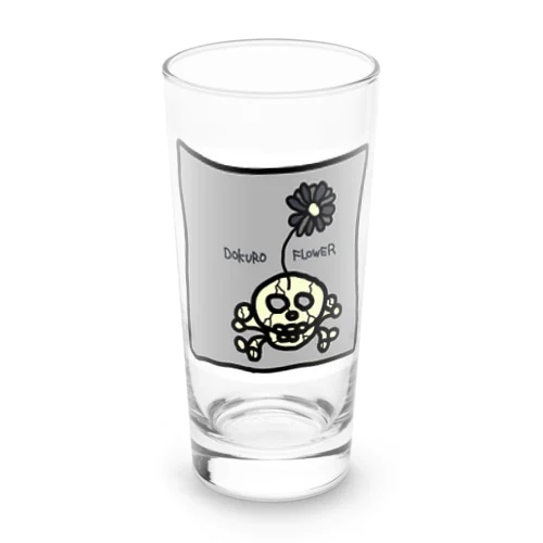 髑髏フラワーグラフィック Long Sized Water Glass