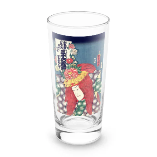 歌川国貞 / 役者絵 / 当盛見立三十六花撰 / 石橋の牡丹 / 富貴三郎 Long Sized Water Glass