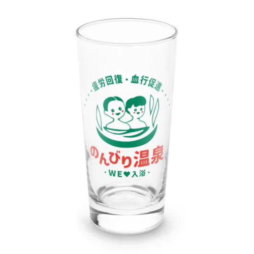 のんびり温泉 Long Sized Water Glass