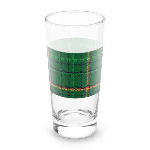 馬チェック（緑） Long Sized Water Glass