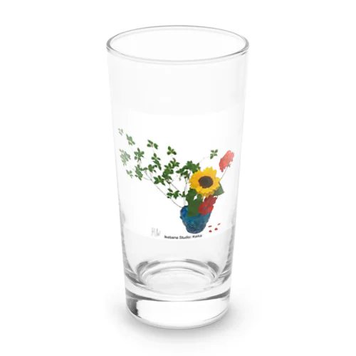 Sun-kissed-flower Long Sized Water Glass