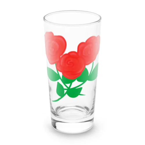 深紅の薔薇① Long Sized Water Glass