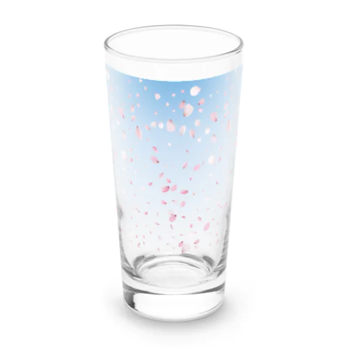 空に舞い散る桜 by sakura365 Long Sized Water Glass