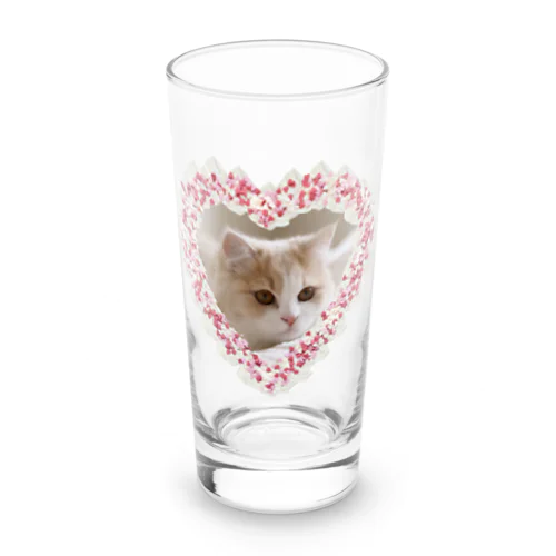 ホイップクリーム猫ちゃん Long Sized Water Glass