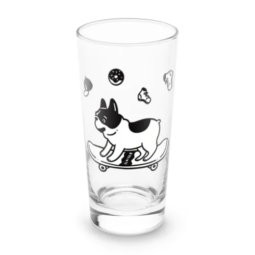 GOGO スケボー　パイド　フレンチブルドッグ Long Sized Water Glass