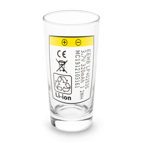 超危険！膨張したバッテリー（リチウムイオン電池） Long Sized Water Glass