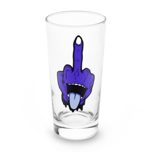 挑発（青） Long Sized Water Glass