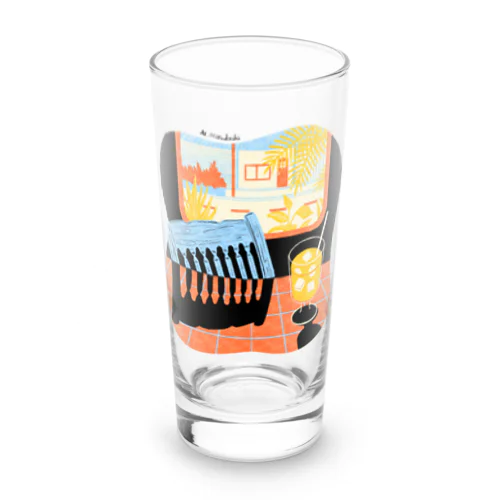 Summer Time Long Sized Water Glass