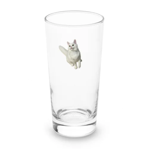 ティッシュちゃんがグラスの中で浮かんでいます Long Sized Water Glass