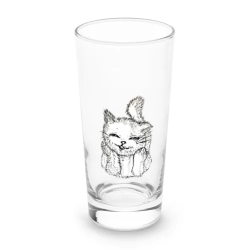 笑った猫 Long Sized Water Glass