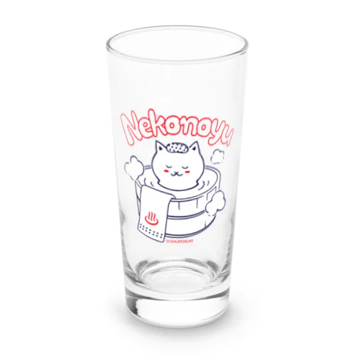 ねこの湯 Long Sized Water Glass