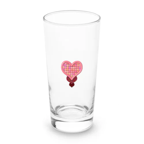 heart tile Long Sized Water Glass