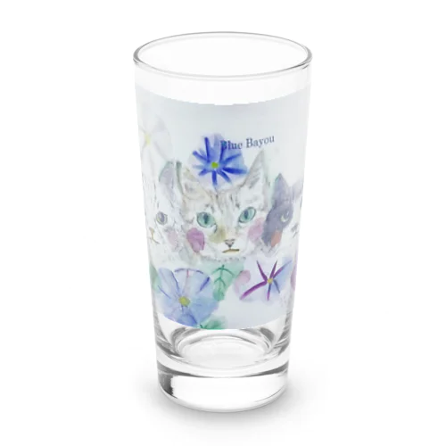 朝顔とみるちょこもーたん Long Sized Water Glass