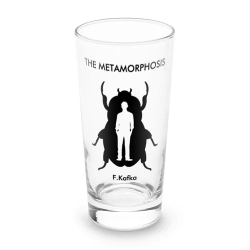 変身（フランツ・カフカ）the Metamorphosis・文豪・文学・文字黒 Long Sized Water Glass