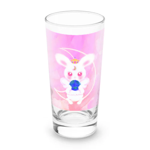 ホワイトRabbit Angel(シンメトリーeyes) Long Sized Water Glass