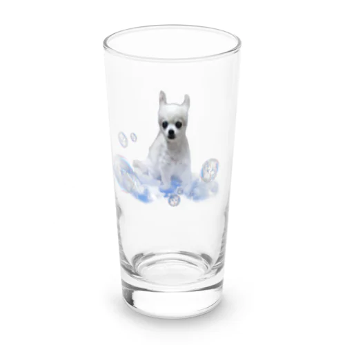 角刈りの犬　くものうえver Long Sized Water Glass