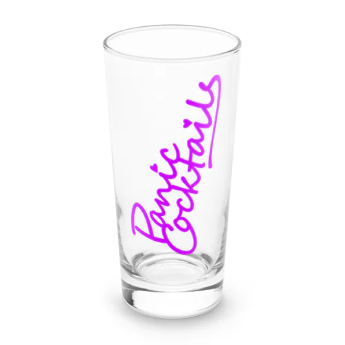 Panic Cocktails ScriptLogo　Magenta Long Sized Water Glass