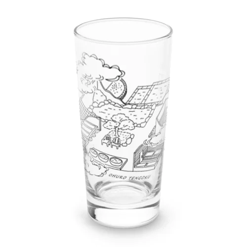 お風呂天国（ブラック） Long Sized Water Glass